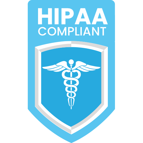HIPAA badge  | Nellie Health Online Therapy Ontario Canada US